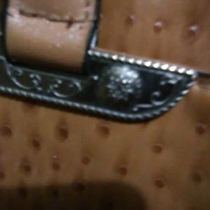 Brown leather purse